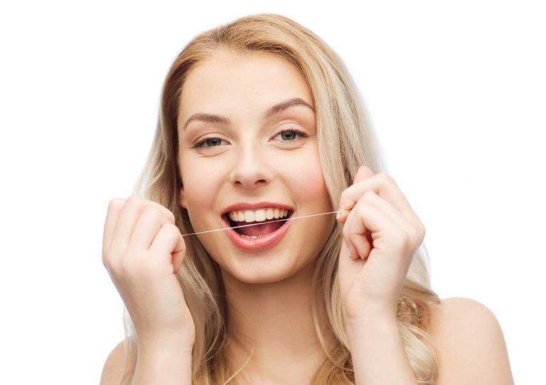 Happy Younger Woman With White Dental